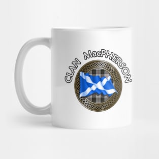 Clan MacPherson Crest & Tartan Knot Mug
